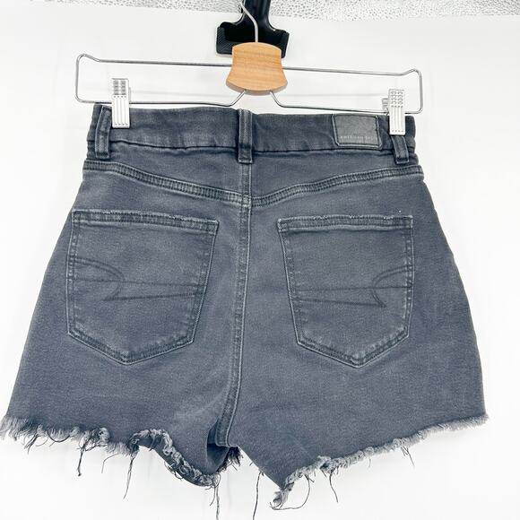 American Eagle Bundle Lot (2) High Rise‎ Distressed Cut Off Denim Shorts Size 2 - Picture 3 of 10